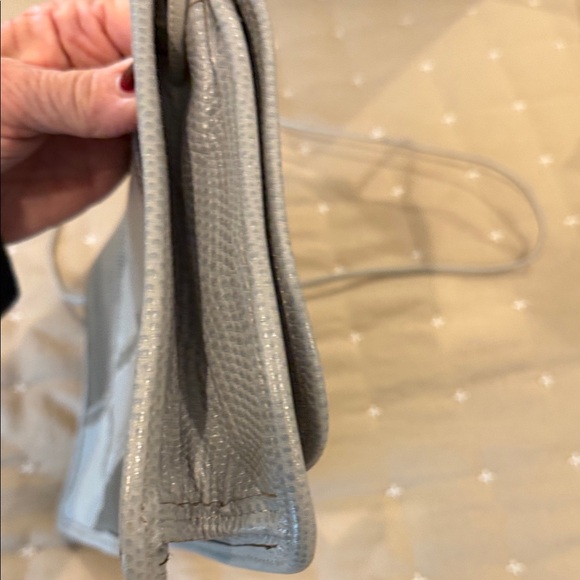 Carlos Falchi Gray and Black Clutch